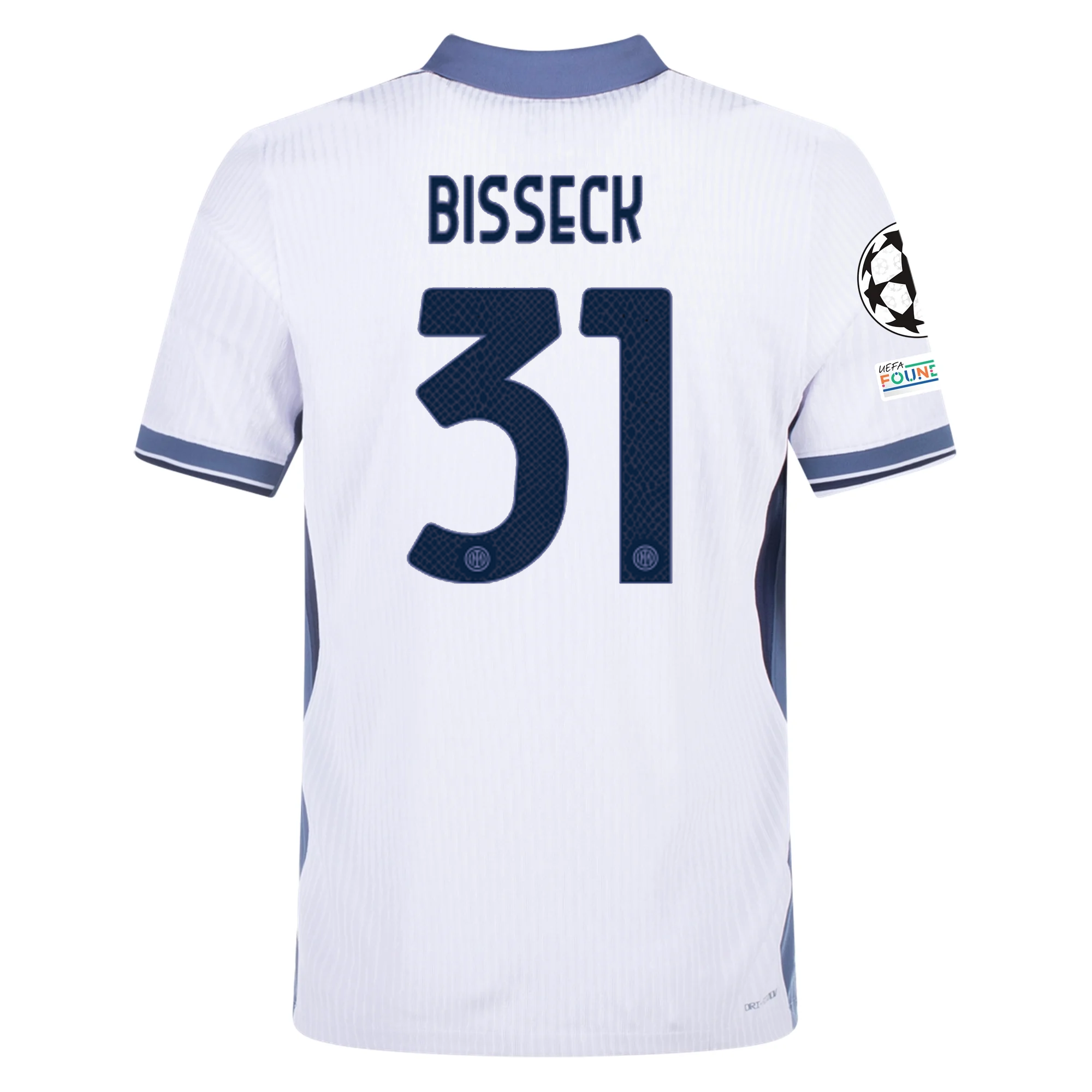 Inter Milan Bisseck 2024-2025 UCL Away Jersey – Authentic Shirt