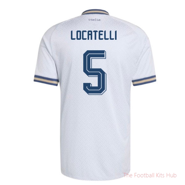 2026-2027 Italy Authentic Away Shirt (Locatelli 5)