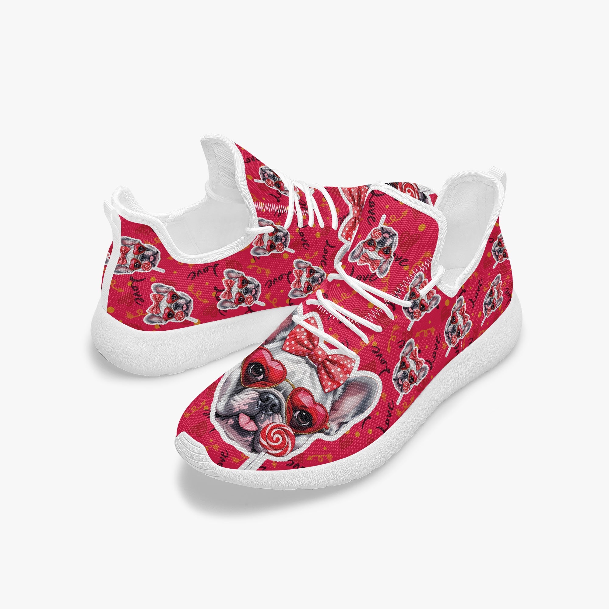 French Bulldog Lover Dove Classic Sneakers Everyday Footwear