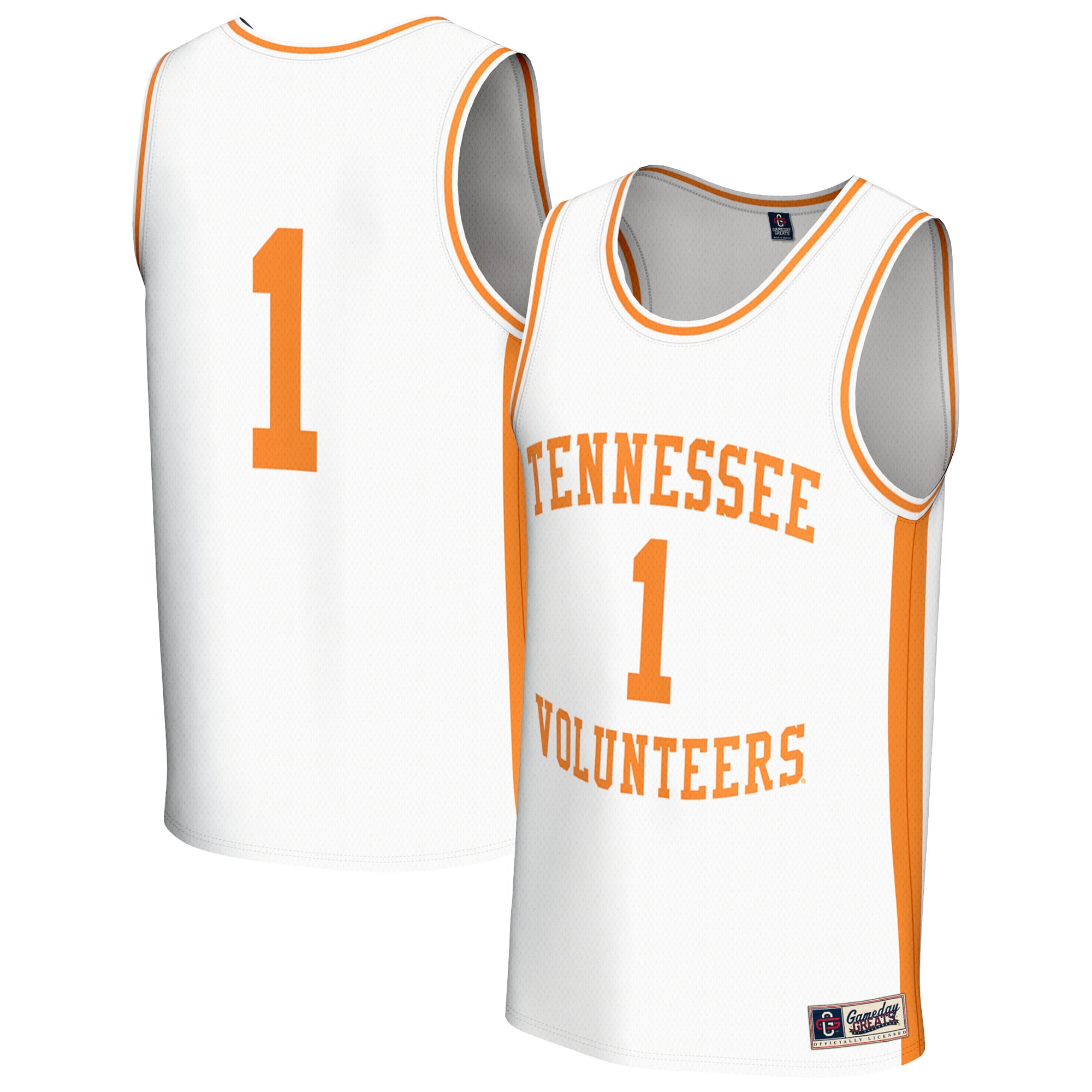 [NJP] Women's Tennessee Volunteers GameDay Greats Lightweight Men's Basketball Fashion Jersey - White