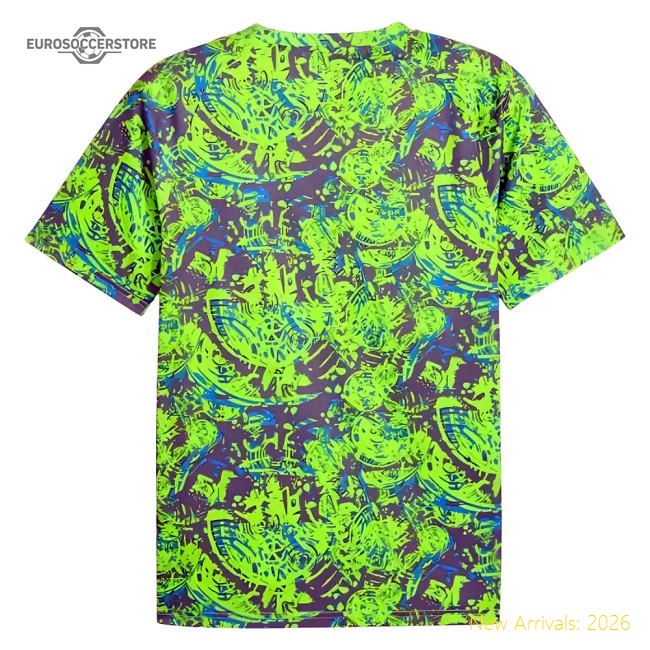 Premium Premium 2025-2026 Man City Warm Up Jersey Pro Green