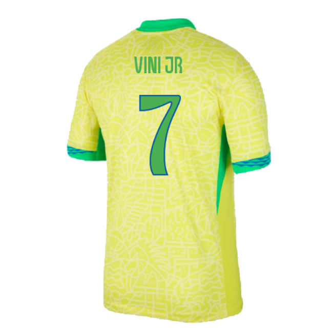 Replica 2024-2025 Brazil Home Shirt (Vini Jr 7) Authentic