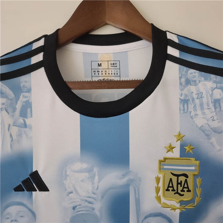 Breathable Argentina 2022 Champion Commemorative Soccer Jersey