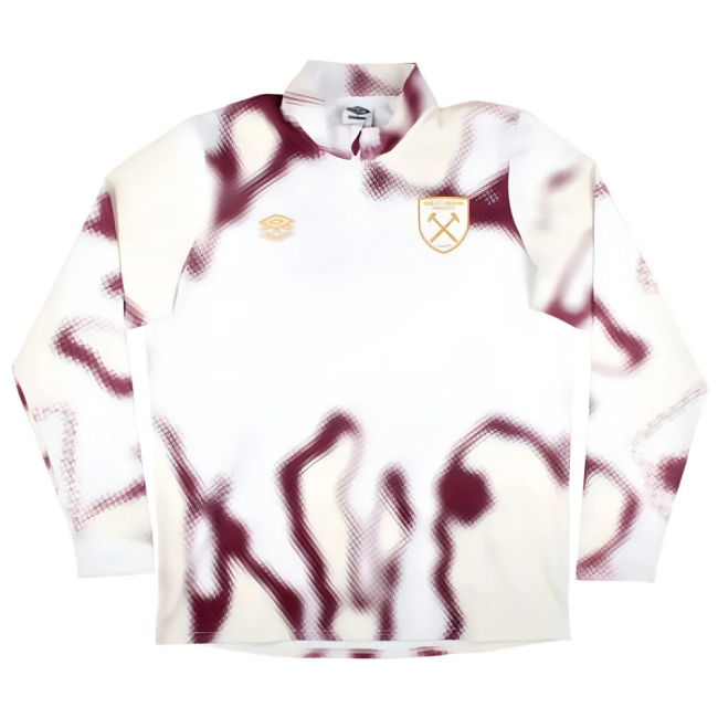 2024-2025 West Ham Warm Up Mid Layer(White)