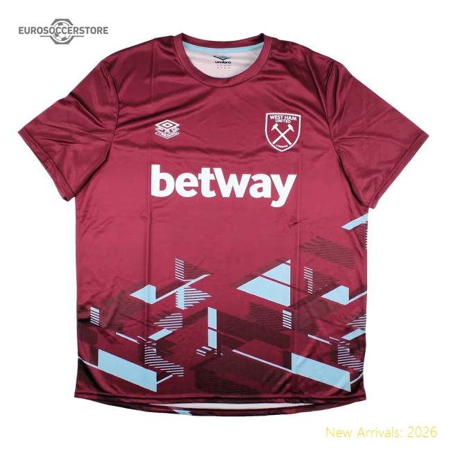 Excellent 2023-2024 West Ham Warm Up Jersey (claret) - Great Value