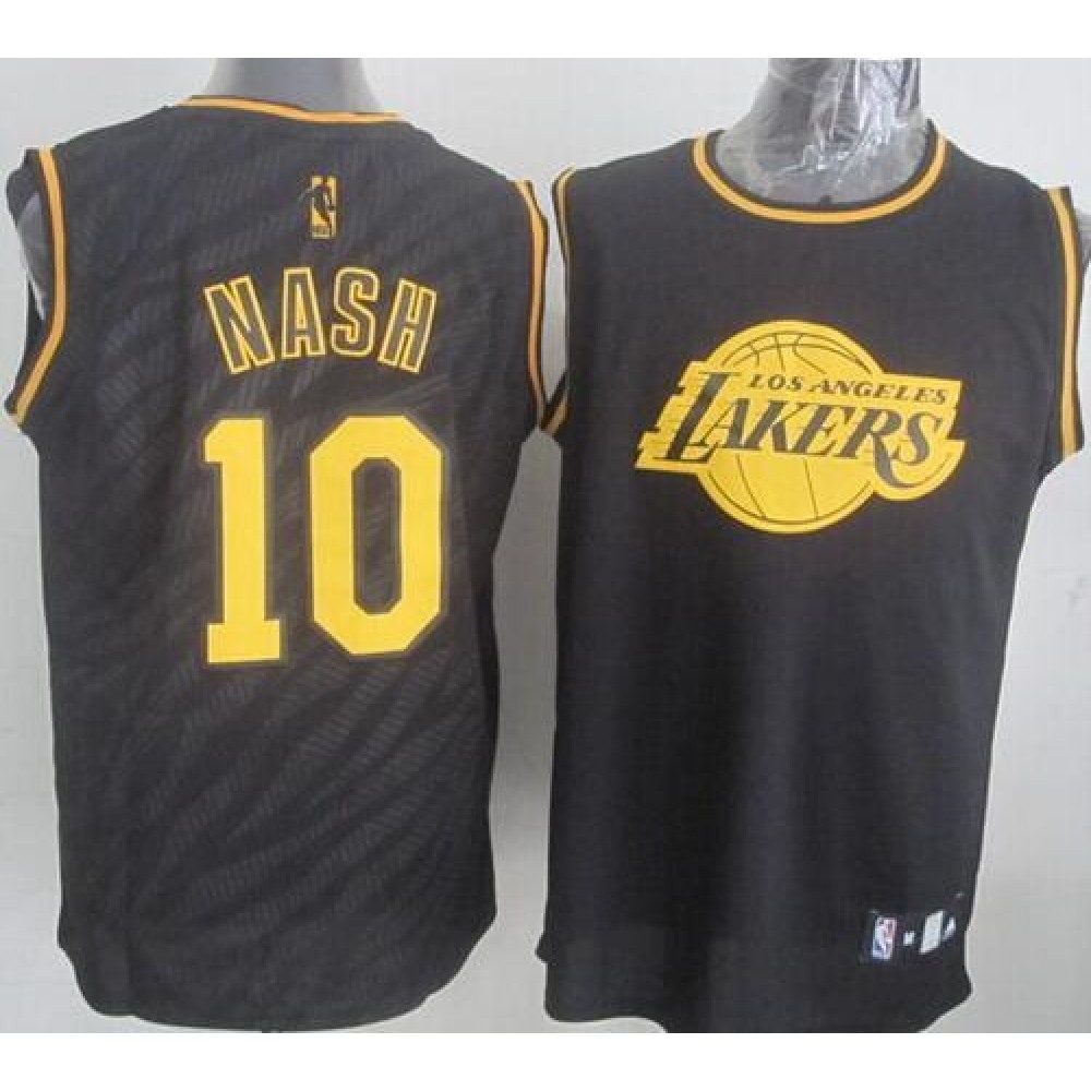 Fan Favorite Limited Men's LAL #10 Steve Black Basketball Jersey
