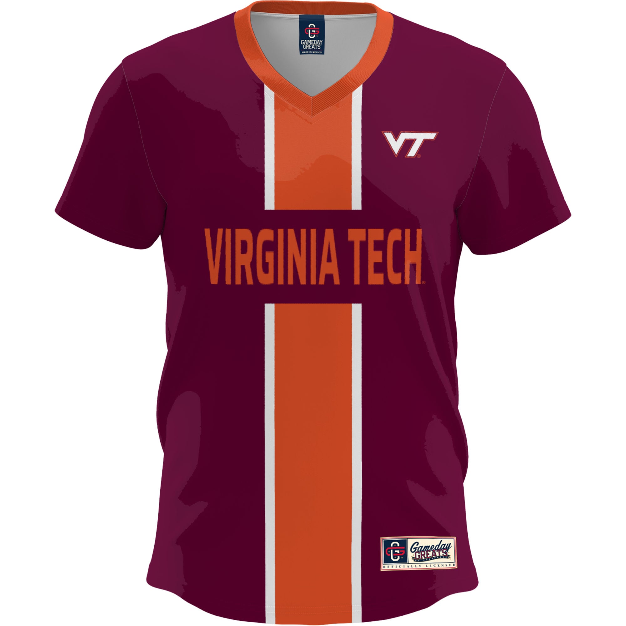 [SJH] Virginia Tech Hokies GameDay Greats Youth Lightweight Soccer Fashion Jersey - Maroon