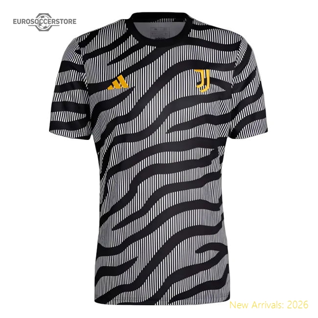 2023-2024 Bianconeri Pre-match Shirt (black) - Unbeatable Value