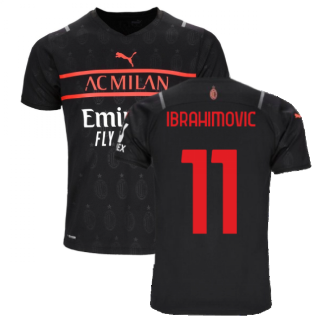 Acm Ac Milan Third Shirt Ibrahimovic #11 High Performance Avid Lat...