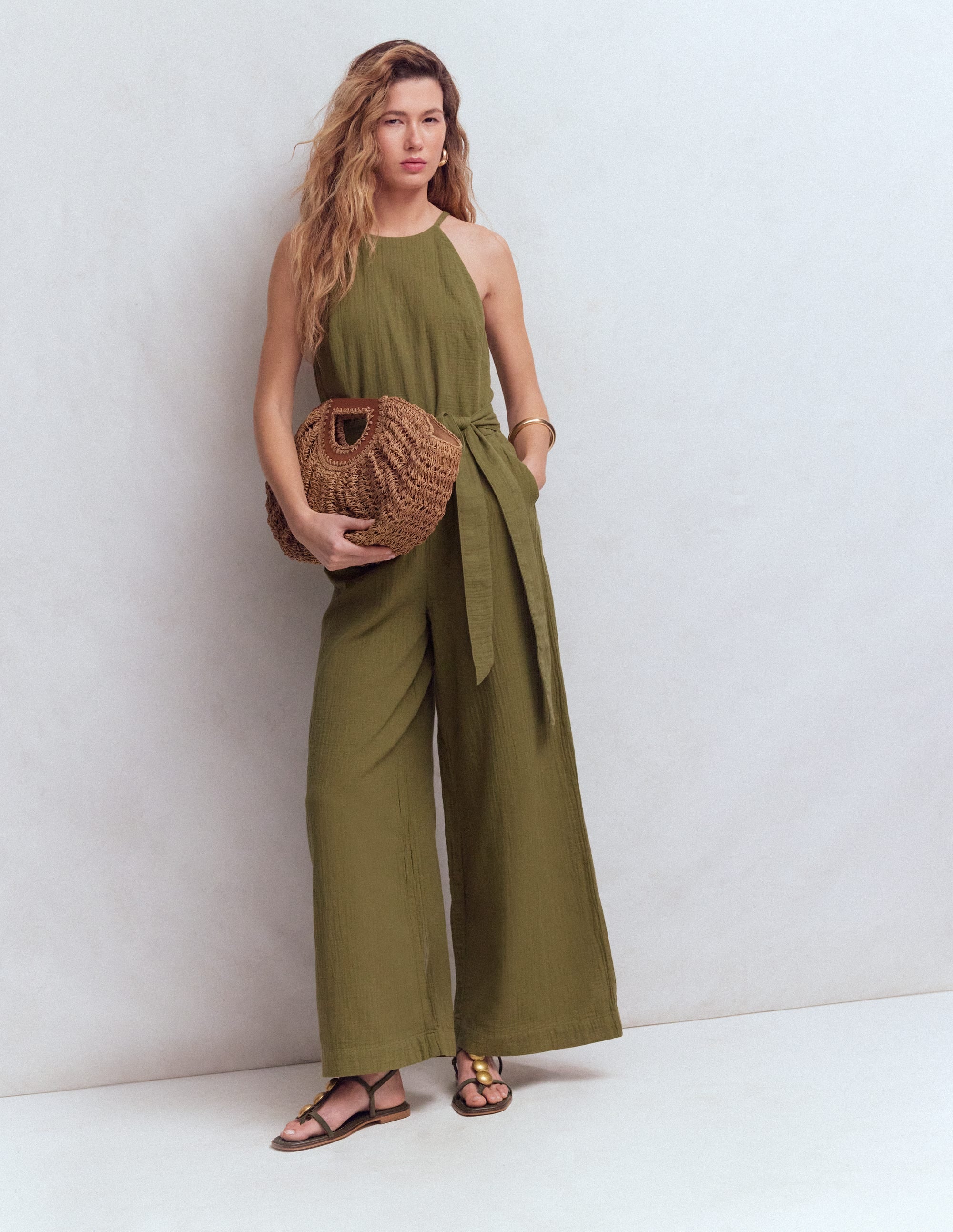 Rosa Double Cloth Jumpsuit