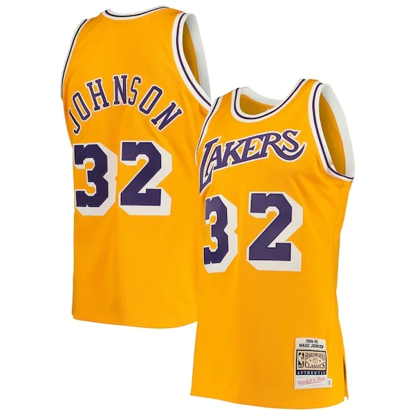 Magic Johnson LAL Authentic Jersey - genuine stylish sports casual