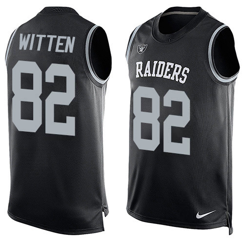 NFL O R Raiders Jason Witten #82 Black Limited Game Jersey - Premium