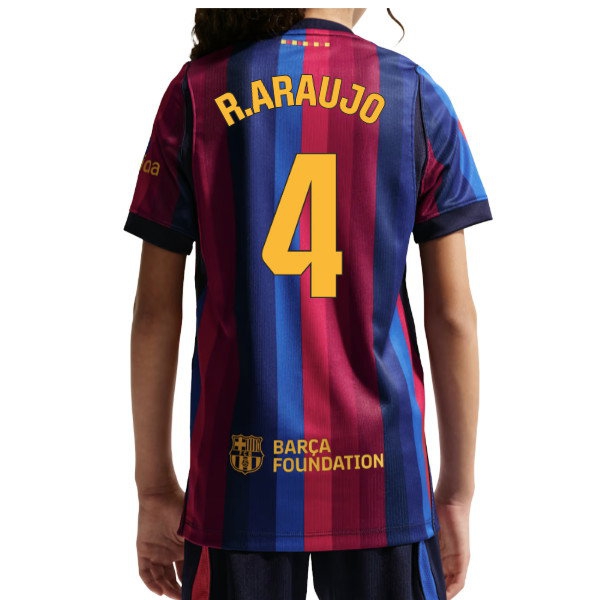 [LLS] 2026-2027 Barcelona Home Shirt (Kids) (R.Araujo 4)