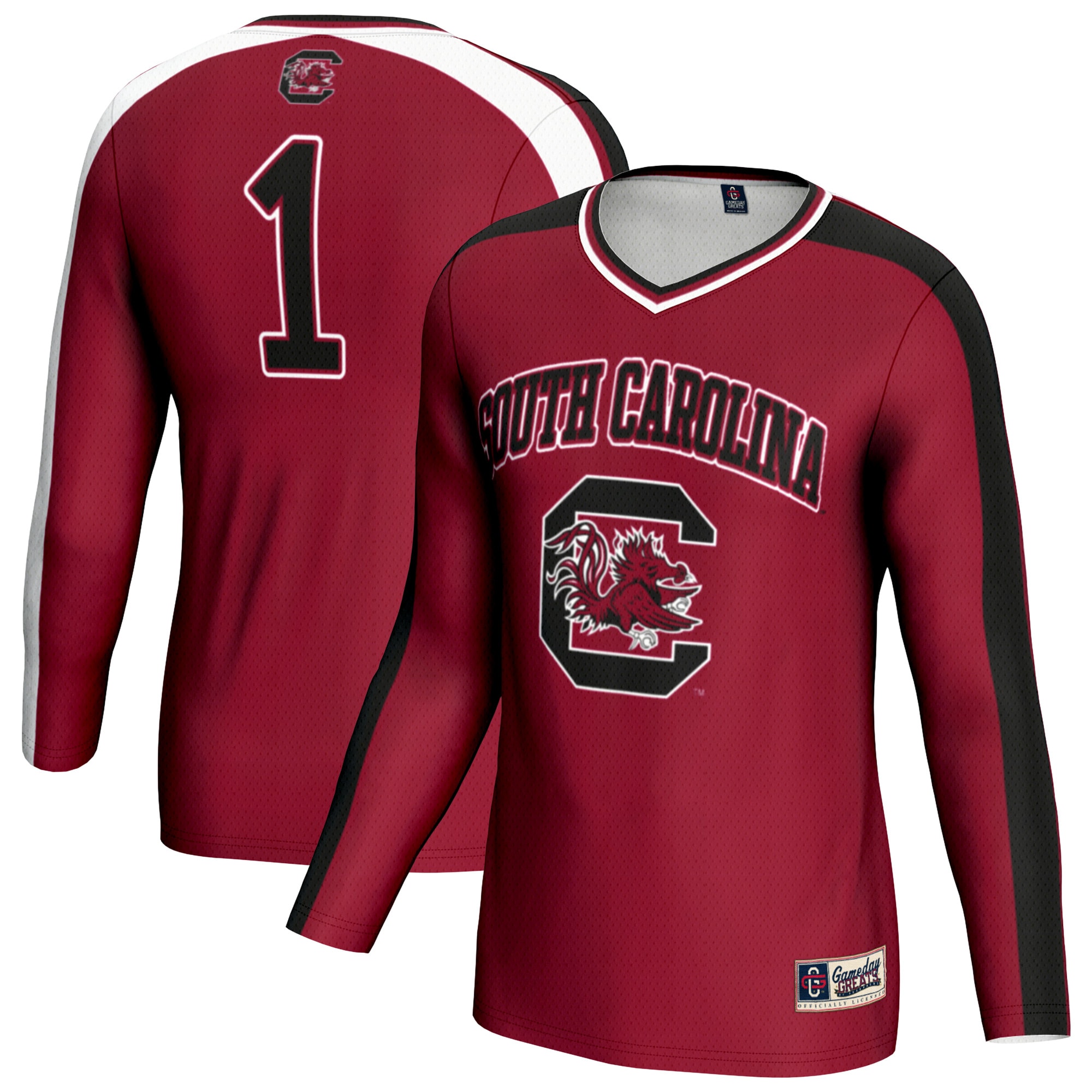 [NJP] South Carolina Gamecocks GameDay Greats Youth #1 Lightweight Volleyball Fashion Jersey - Garnet