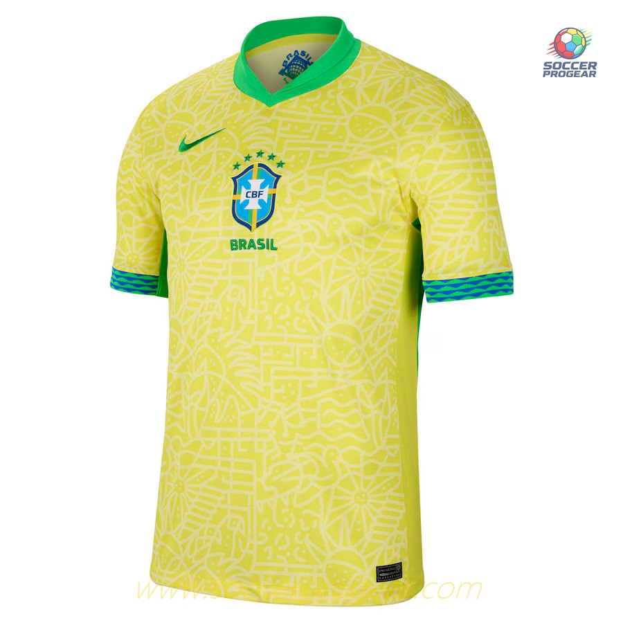 Brazil Home Soccer Shirt 2024/25 Collection