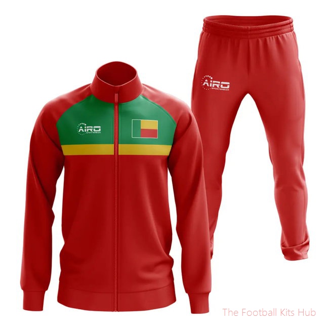 Men Benin Concept Football Tracksuit (Red)
