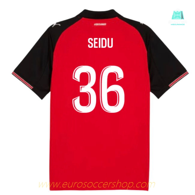 2025-2026 Stade Rennais Home Shirt (Seidu 36)