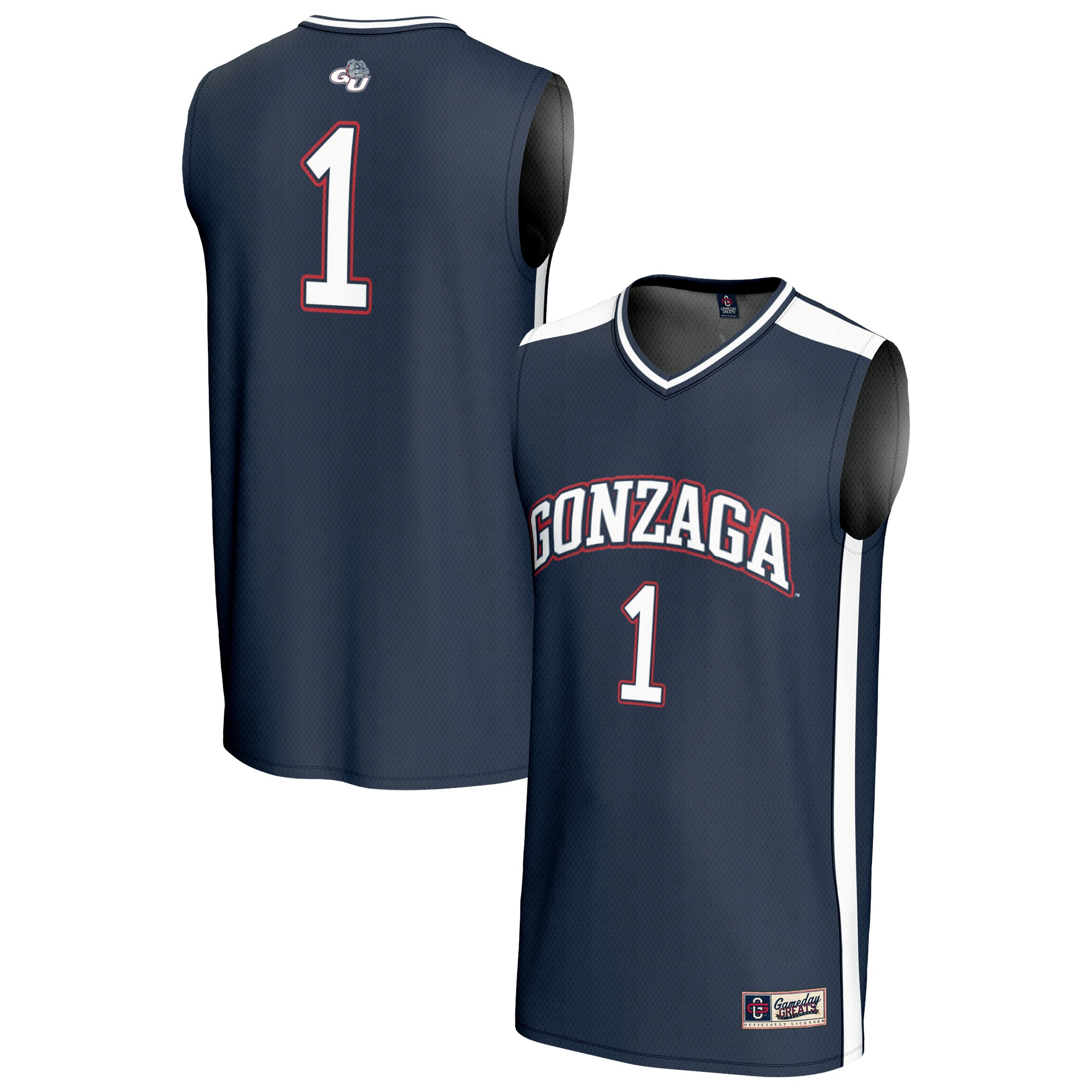 [NJP] Gonzaga Bulldogs GameDay Greats Youth Lightweight Basketball Fashion Jersey - Navy