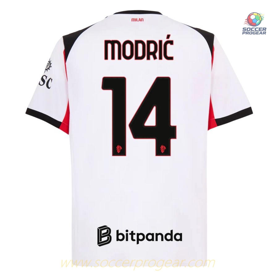 AC Milan Away Soccer Team Shirt 2025/26 Collection Modric