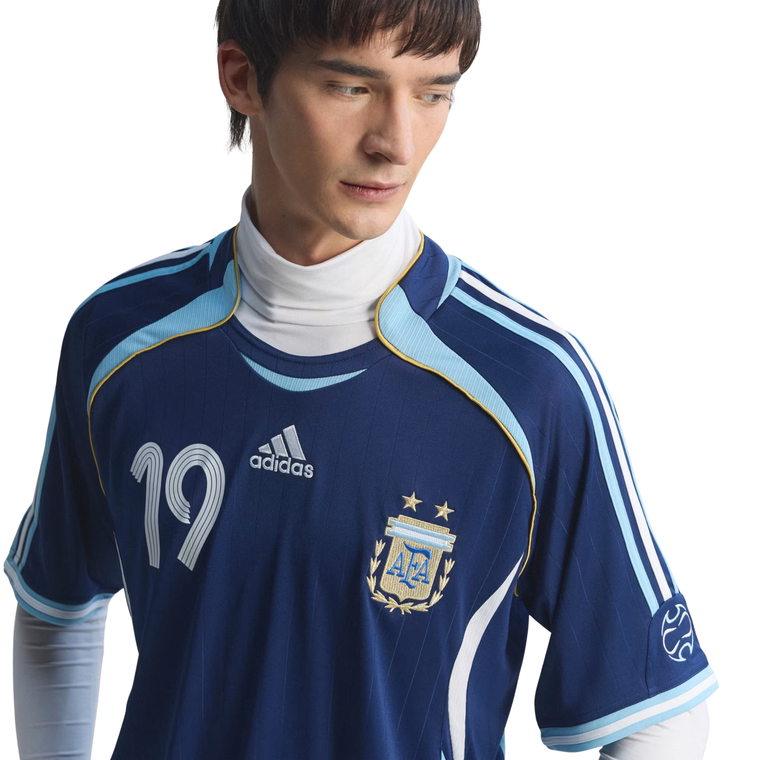 Buy Lionel Messi Argentina 2006 Away Soccer Jersey Dark Blue