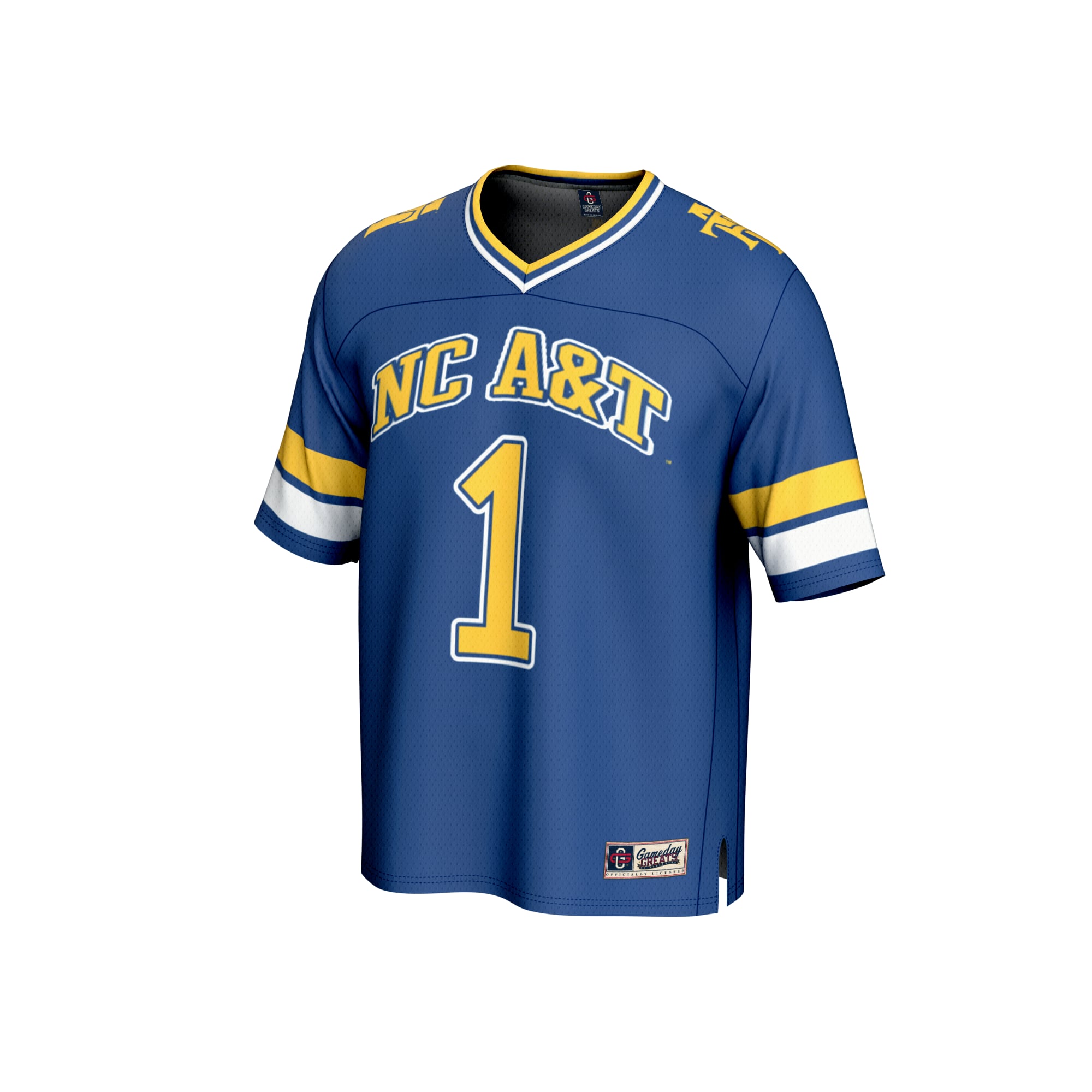 Youth #1 Navy North Carolina A&T Aggies Lightweight Collegiate Football Fashion Jersey