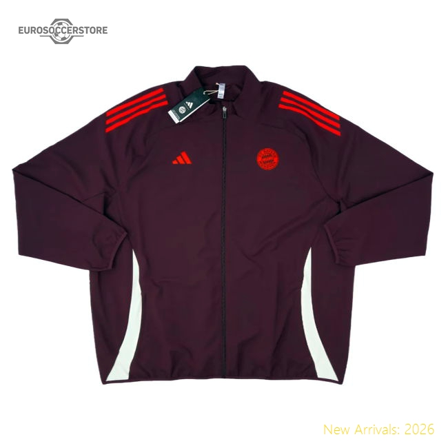 Supporter 2024-2025 Bayern Munich Presentation Jacket (Shadow Maroon)