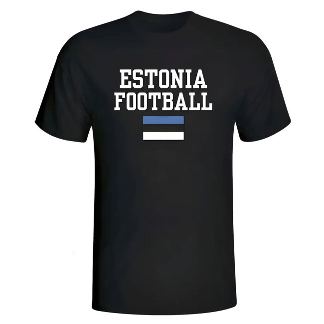 Authentic Estonia Football T-Shirt Team Championship Authentic