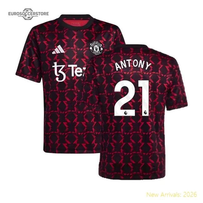 Durable Man Utd Kids Antony Jersey 2024-2025 Flexible Stretchy