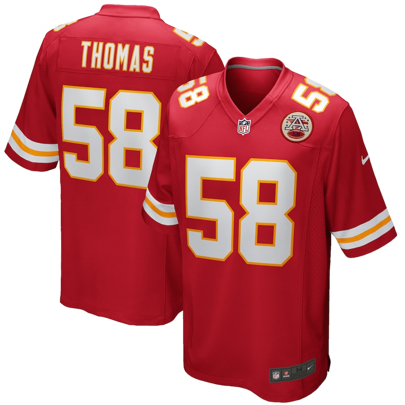 None Derrick Thomas KC Chiefs Championship Pro-Level Jersey Game Day W