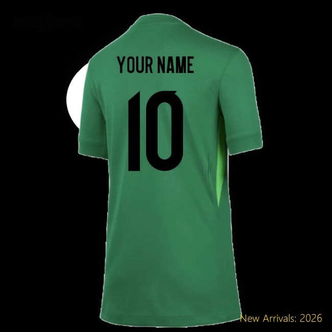 2025-2026 England WEC Goalkeeper Shirt (Green) - Kids (Your Name)