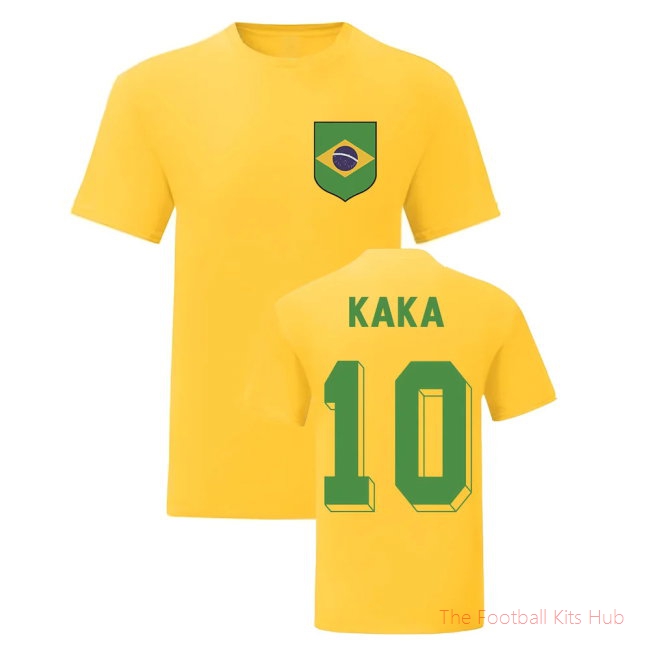 Kaka Brazil National Hero Tee\\'s (Yellow)