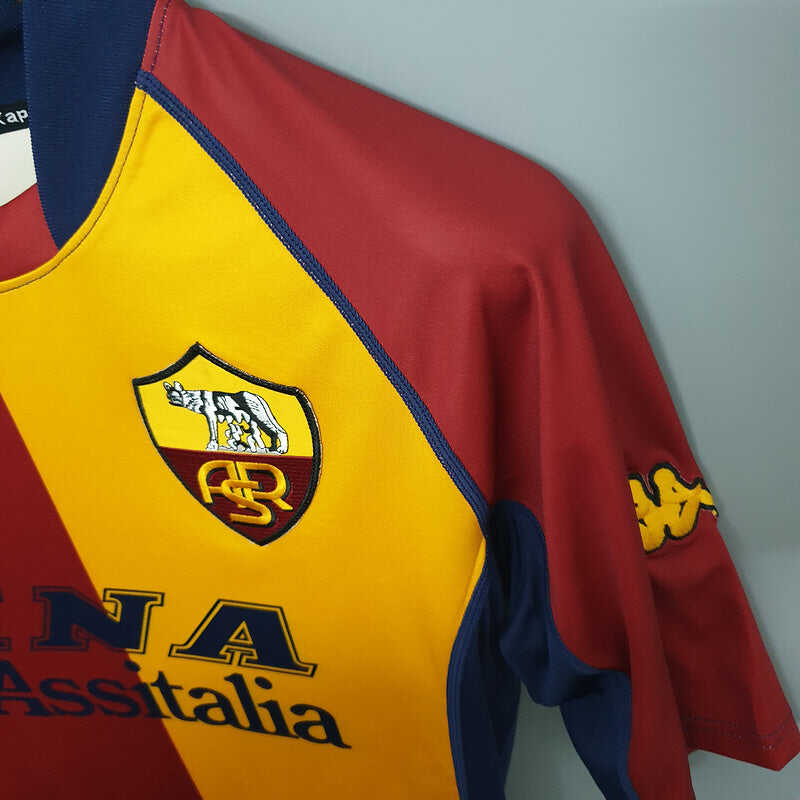 Cheap 2000-2001 AS Roma Home kit