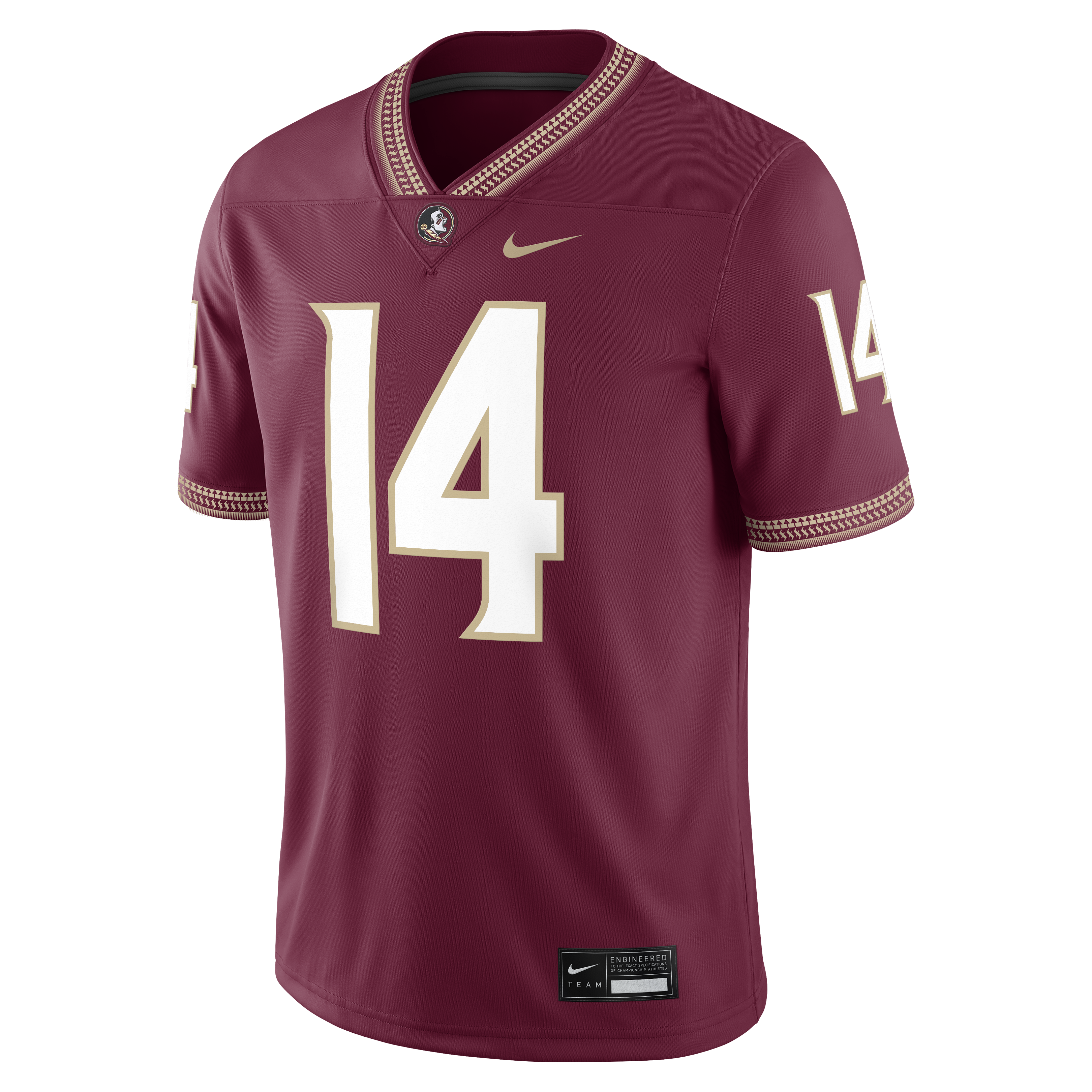 [NJP] Ashton Daniels Florida State Seminoles Game Football Jersey - Garnet
