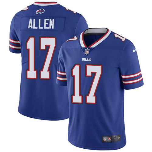 Official NFL Wholesale NFL Bills #17 Josh Allen Blue Limited Jersey