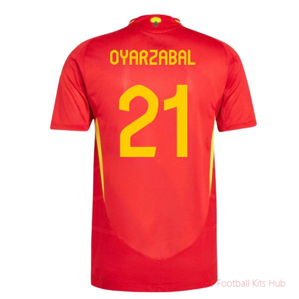 2024-2025 Spain Authentic Home Shirt (Oyarzabal 21)