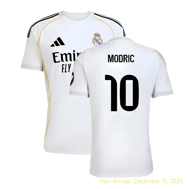 2025-2026 Real Madrid RM Authentic Home Shirt (Modric 10) -