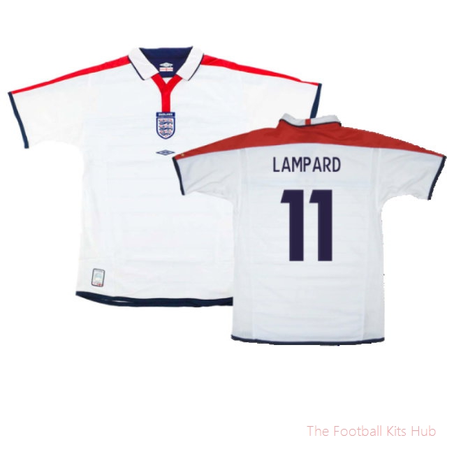 England 2003-05 Home Shirt (XXL) (Very Good) (Lampard 11)