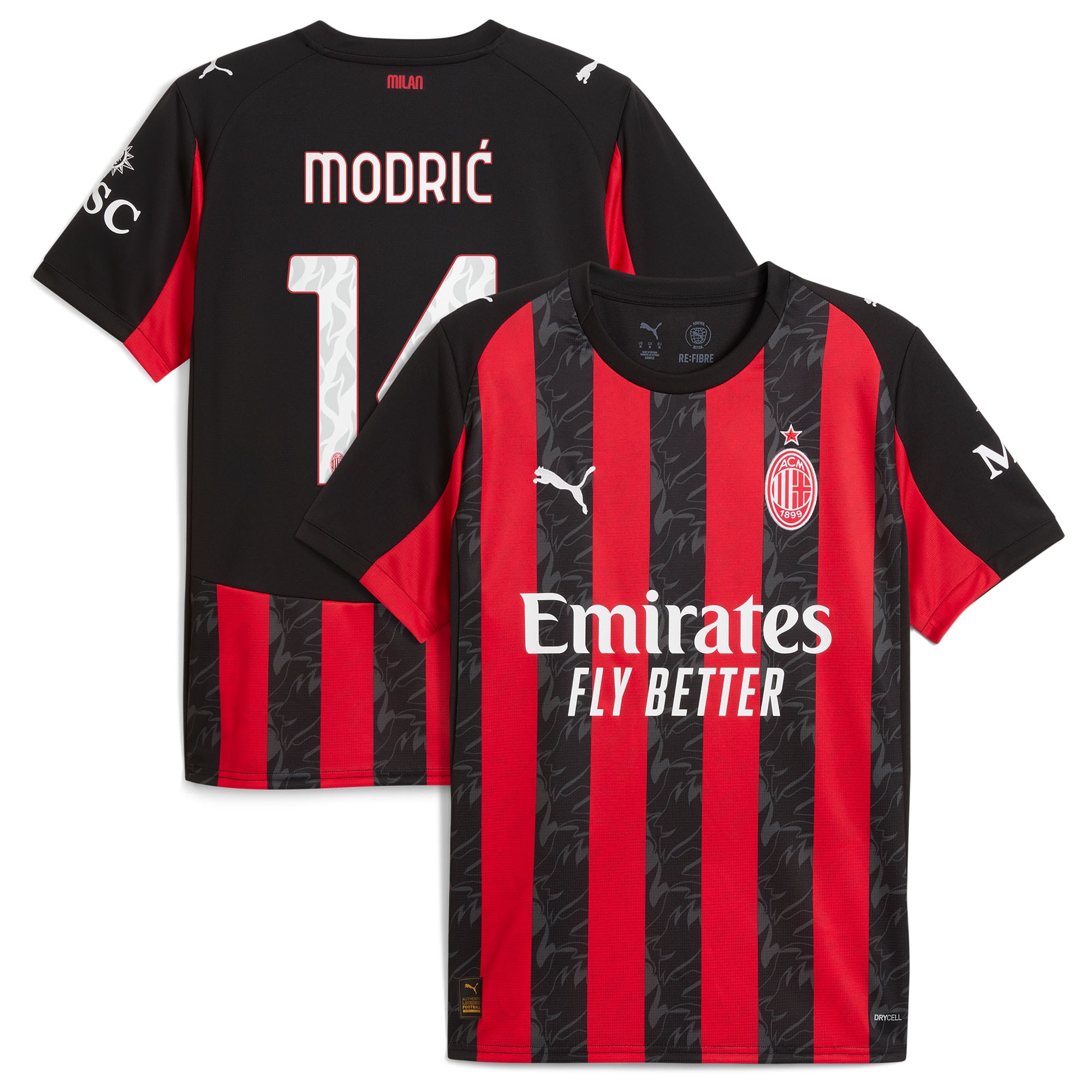 AC Milan Men's 2025 Performance Replica - Authentic - Free Shipping