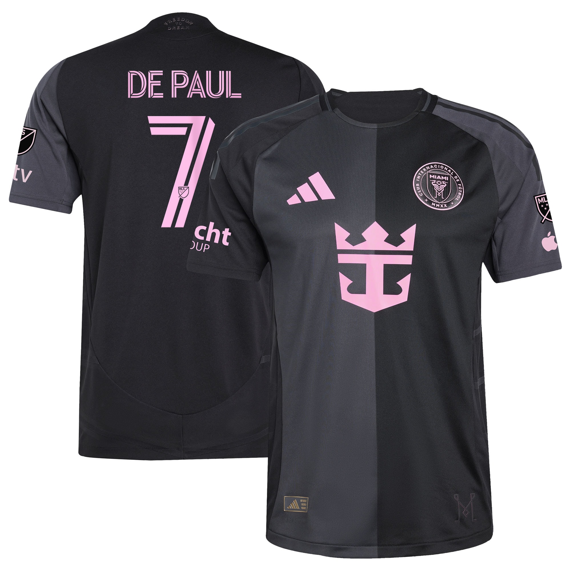 [SJH] Rodrigo De Paul Inter Miami CF 2025 The Fortitude Kit Authentic Player Jersey - Black