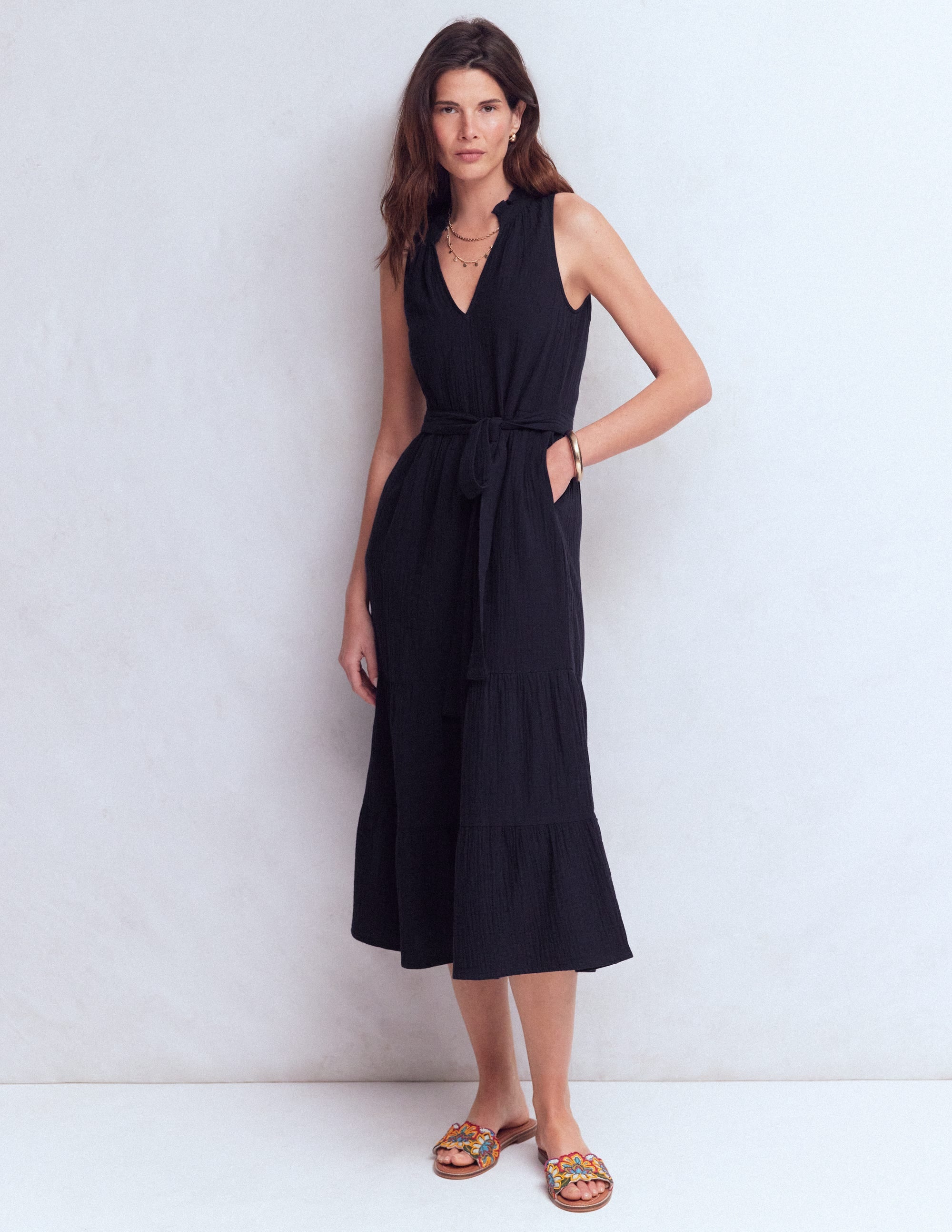 Viv Double Cloth Maxi Dress