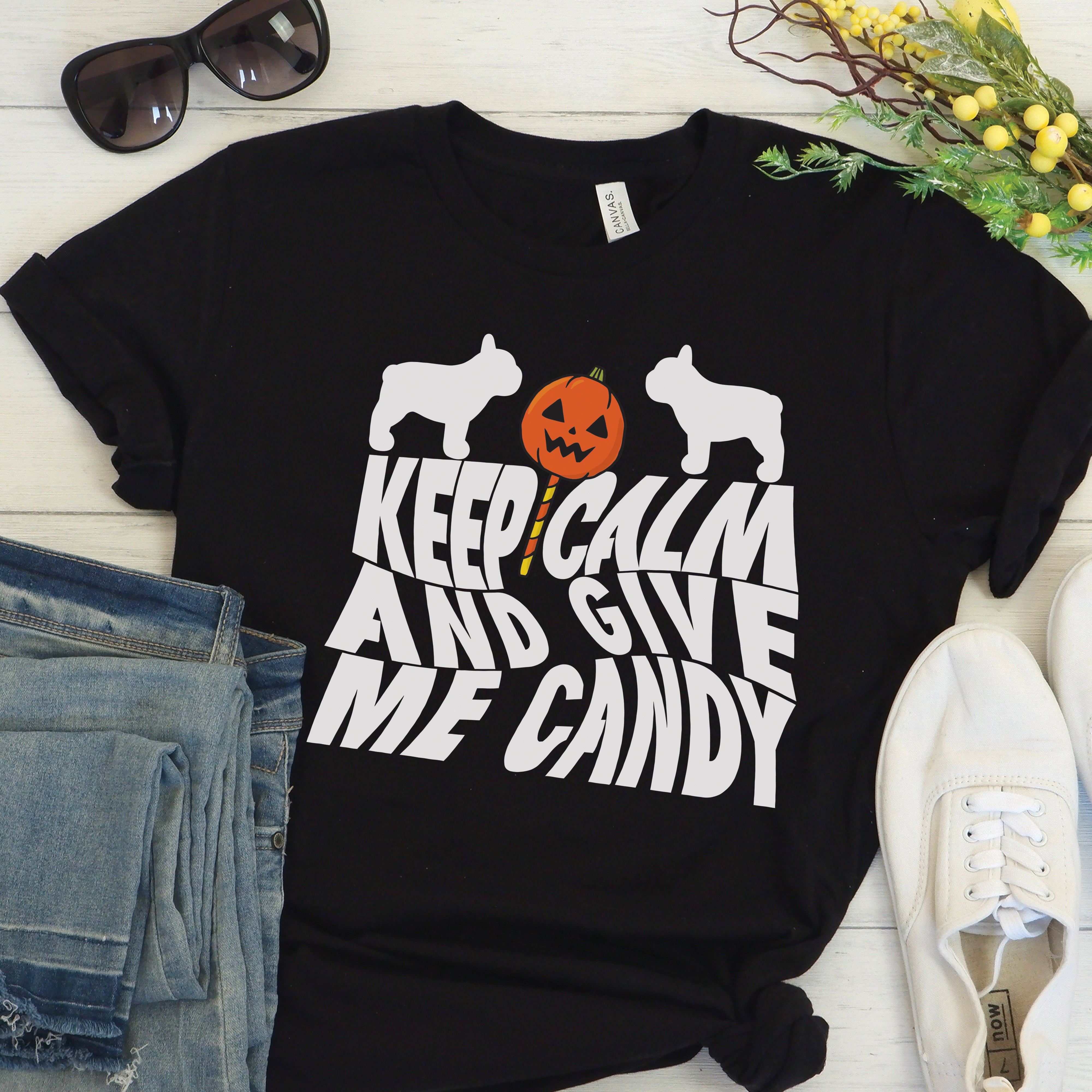 Spooktacular Frenchie Halloween - Unisex T-Shirt
