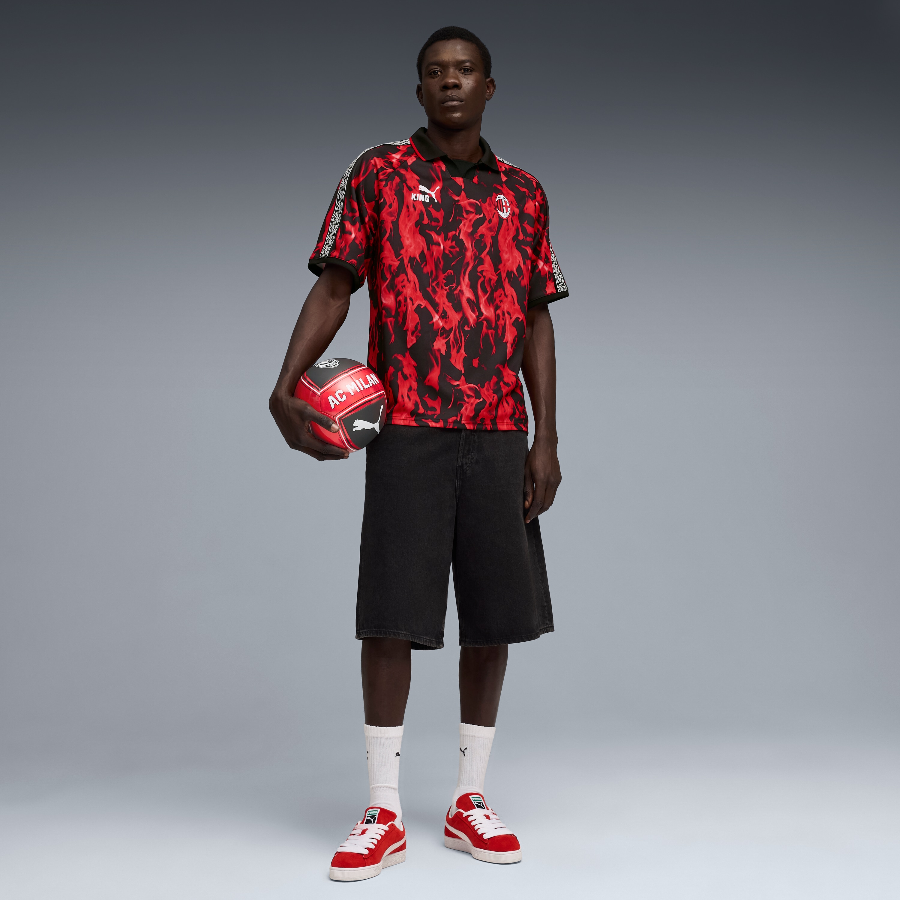 [SJH] AC Milan King Retro Jersey - Red