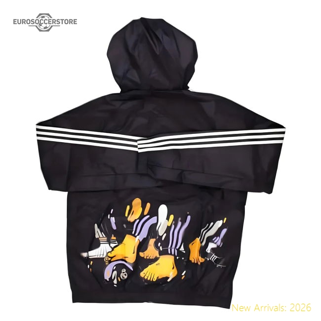 2024-2025 Real Madrid Seasonal Windbreaker (Aurora Black)