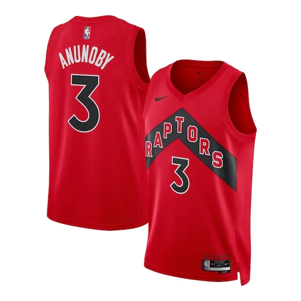 OG Anunoby TOR Swingman Jersey - modern premium - Red sports