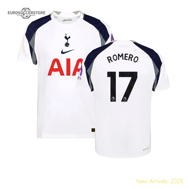 Exceptional 2025-2026 Spurs Hotspur Authentic Home Shirt (romero 17)