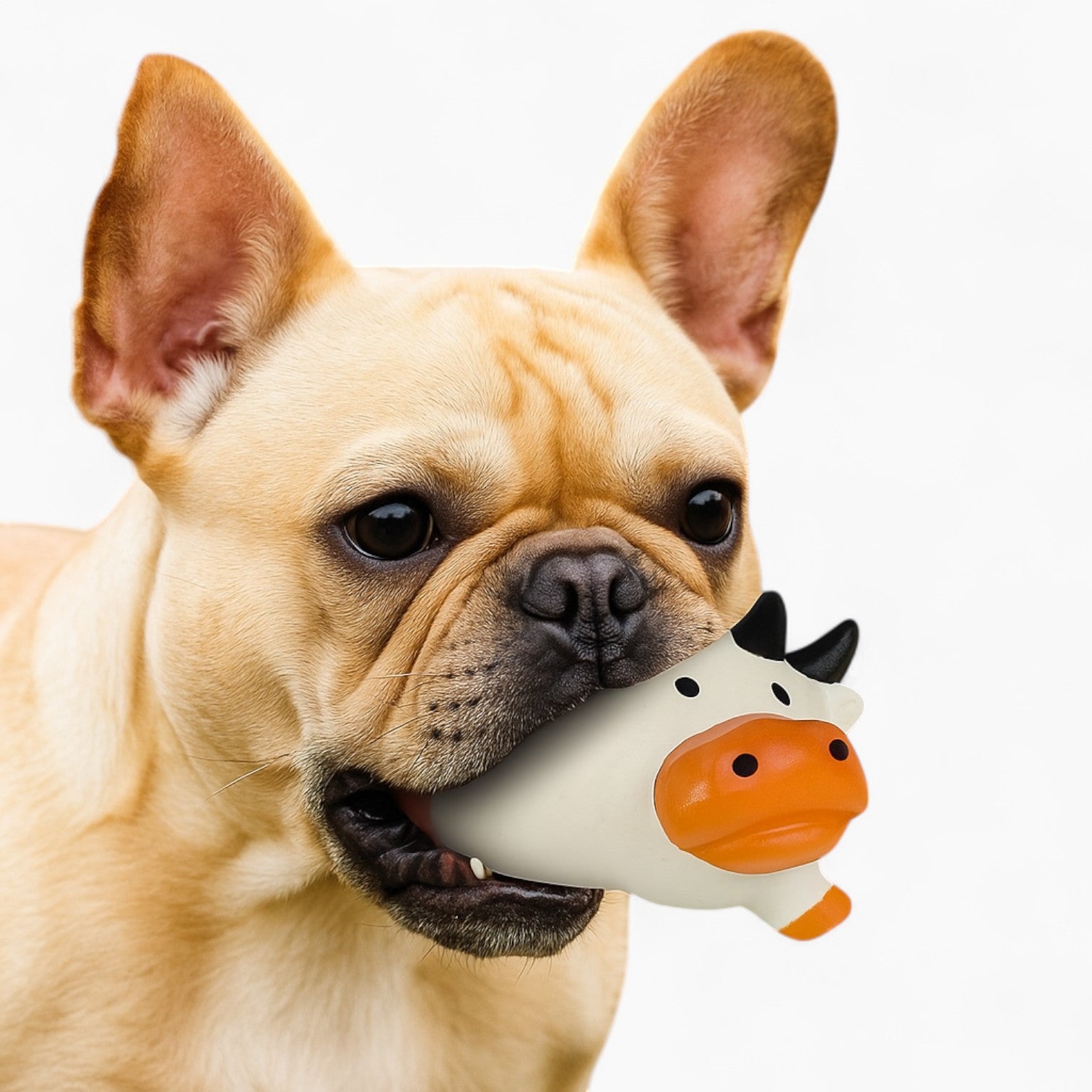 - Premium Frenchie Squeaky Toy – Farm Animal Latex Chew Toys Summer Wear