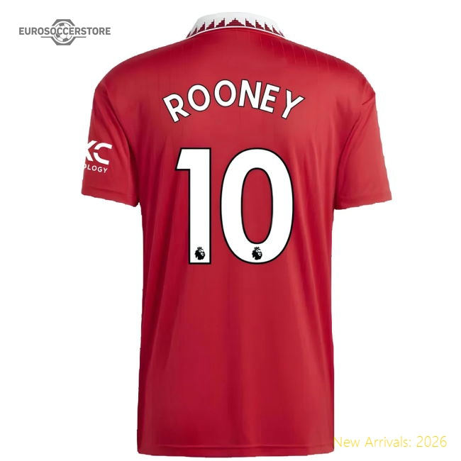 High-quality 2022-2023 Man Utd Home Shirt (rooney 10) - Match Day Jersey