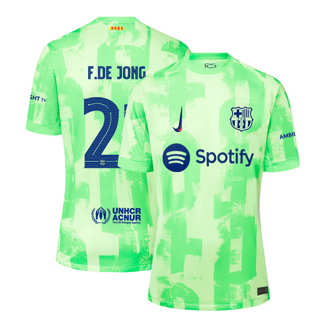 F.DE JONG #21 Barcelona Third Away Soccer Jersey 2024/25- UCLAuthentic