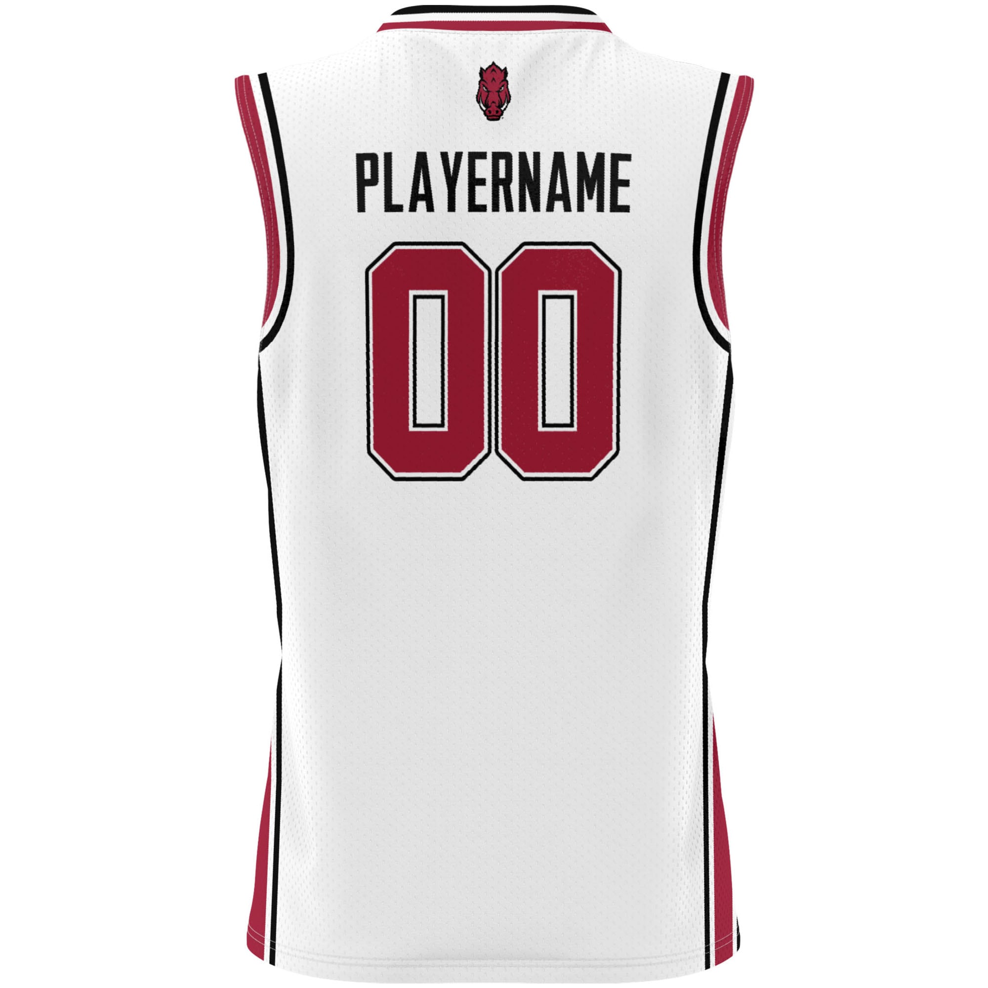 [NJP] Arkansas Razorbacks GameDay Greats Unisex NIL Pick-A-Player Lightweight Women's Basketball Jersey - White
