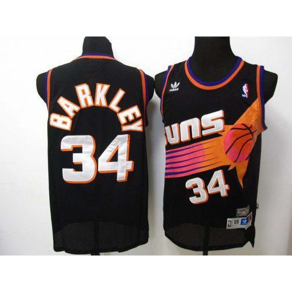 Premium Quality Men's PHX #34 Charles Black Basketball Jersey